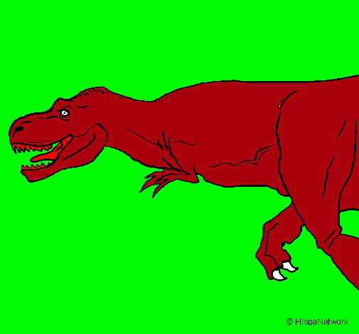 Dibujo Tiranosaurio rex pintado por LUIYI