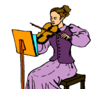 Dibujo Dama violinista pintado por AndreeGmz
