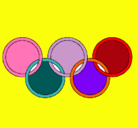 Dibujo Anillas de los juegos olimpícos pintado por FFFFFFFFFFFF