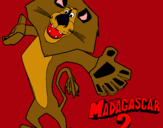 Dibujo Madagascar 2 Alex 2 pintado por ssssszzzzzzz