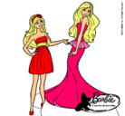 Dibujo Barbie estrena vestido pintado por beatrizbest