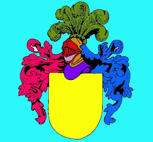 Escudo de armas y casco