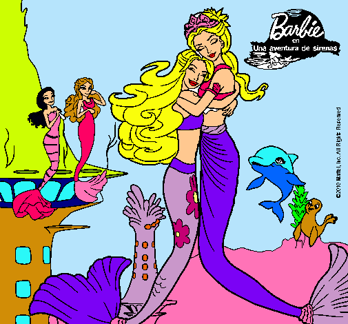 Barbie sirena y la reina sirena