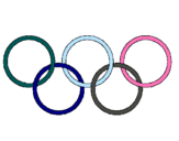 Dibujo Anillas de los juegos olimpícos pintado por xenia2