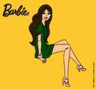 Dibujo Barbie sentada pintado por Mirene