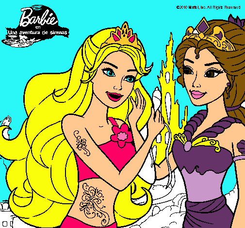 Barbie se despiede de la reina sirena