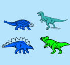 Dibujo Dinosaurios de tierra pintado por leo4