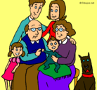 Dibujo Familia pintado por miky