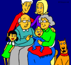 Dibujo Familia pintado por grommy