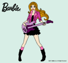 Dibujo Barbie guitarrista pintado por hemoxa