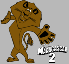 Dibujo Madagascar 2 Alex 2 pintado por diegos246