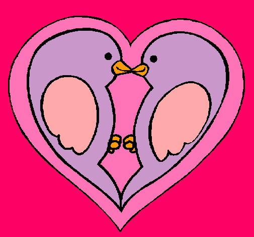 Pajaritos enamorados