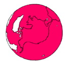 Dibujo Planeta Tierra pintado por cjkkkjkjcjhc