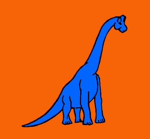 Dibujo Braquiosaurio pintado por victorvp