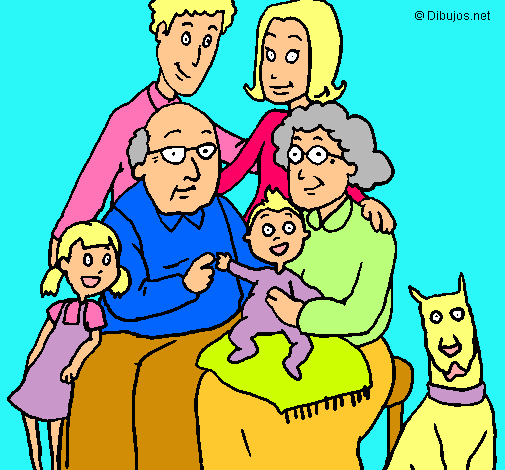 Dibujo Familia pintado por beylla