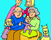 Dibujo Familia pintado por beylla