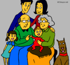 Dibujo Familia pintado por maialen