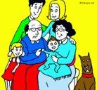 Dibujo Familia pintado por nayibis