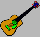 Dibujo Guitarra española II pintado por COLOREAR