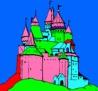 Dibujo Castillo medieval pintado por avelardo