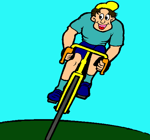 Dibujo Ciclista con gorra pintado por Isitamicky