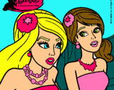 Dibujo Barbie y su amiga pintado por Torvaleria