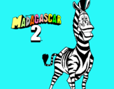 Dibujo Madagascar 2 Marty pintado por anzar