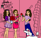 Dibujo Barbie de compras con sus amigas pintado por amigaraa