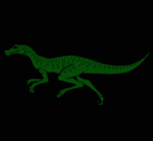 Dibujo Velociraptor pintado por escobar