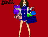 Dibujo Barbie de compras pintado por reginabele