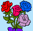 Dibujo Ramo de rosas pintado por MACARENA_21