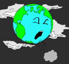 Dibujo Tierra enferma pintado por Rooh