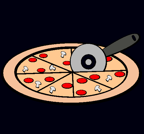 Dibujo Pizza pintado por kmil