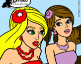 Dibujo Barbie y su amiga pintado por y65yu7ty685e