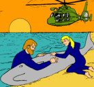Dibujo Rescate ballena pintado por arithax