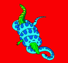 Dibujo Anaconda y caimán pintado por animalword