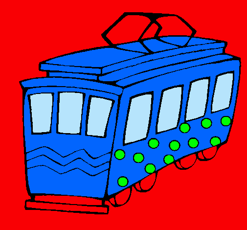 Dibujo Tranvía pintado por mycnegocios