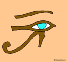 Dibujo Ojo Horus pintado por 1209876543
