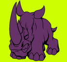Dibujo Rinoceronte II pintado por luciaroncero