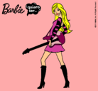 Dibujo Barbie la rockera pintado por hemoxa