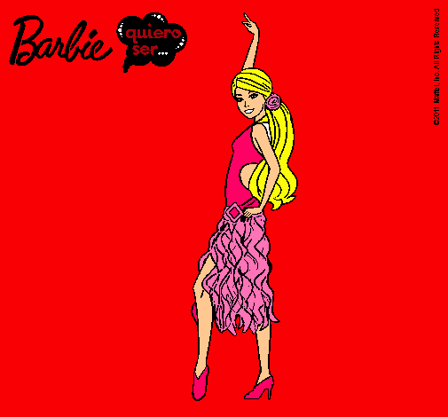 Dibujo Barbie flamenca pintado por ianna