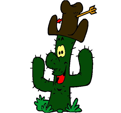 Cactus con sombrero