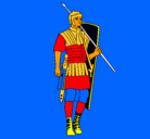 Dibujo Soldado romano pintado por frank123