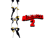 Dibujo Madagascar 2 Pingüinos pintado por Qkique