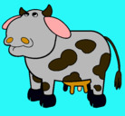 Dibujo Vaca pensativa pintado por dumbo