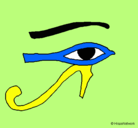 Dibujo Ojo Horus pintado por chivita_memo