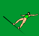 Dibujo Gimnasta pintado por olimpico
