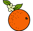 Dibujo naranja pintado por chivita_memo