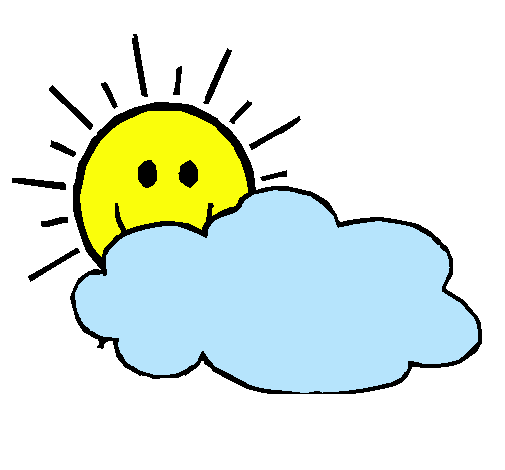 Dibujo Sol y nube pintado por xiimeenaa