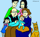 Dibujo Familia pintado por aglael11